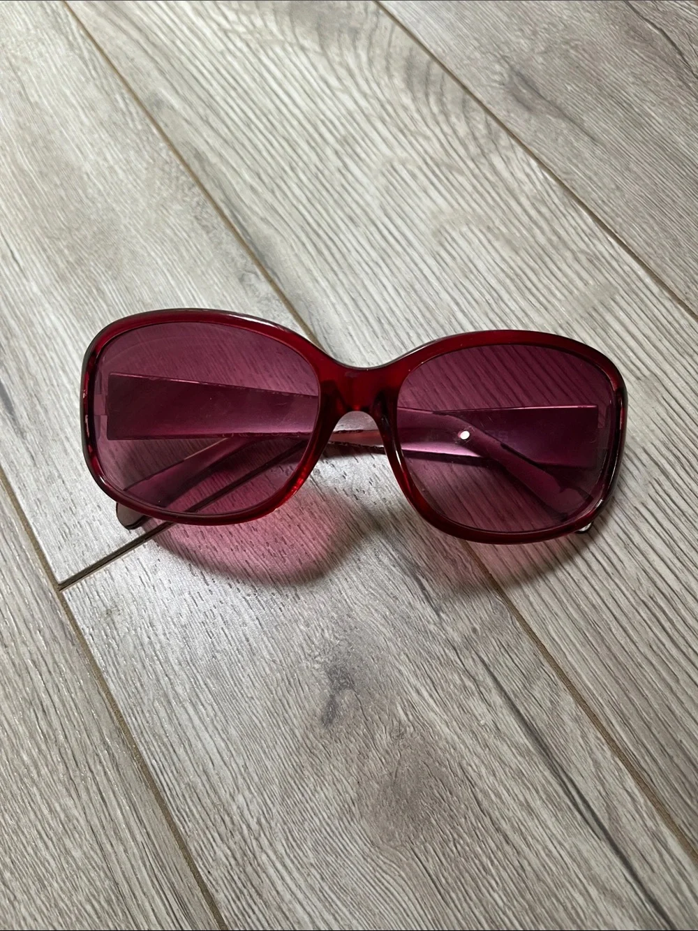 Chico's Red Women's Sunglasses with Tinted Lenses